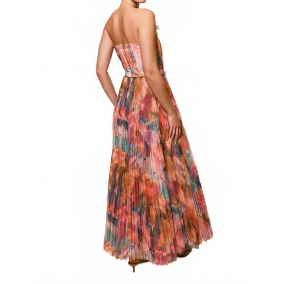 NEW HUTCH bromley gown in watercolor swirl